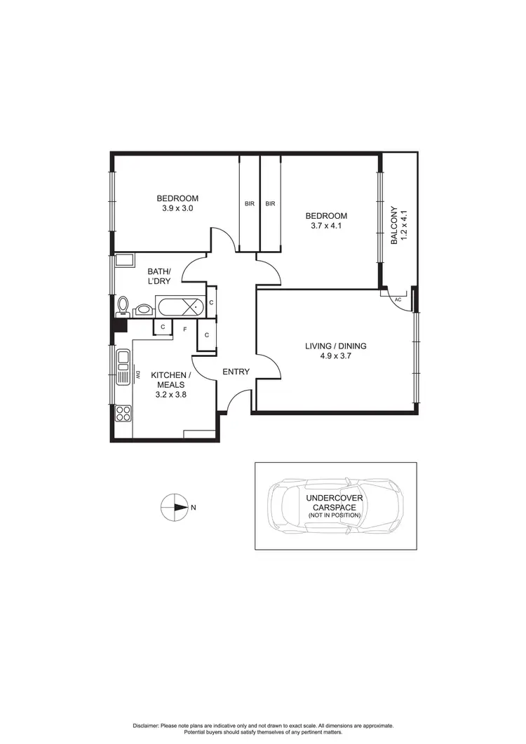 Floorplan of Homely apartment listing, 3/2 Belmont Avenue, Glen Iris VIC 3146