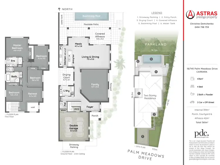 Floorplan of Homely house listing, 18/145 Palm Meadows Drive, Carrara QLD 4211