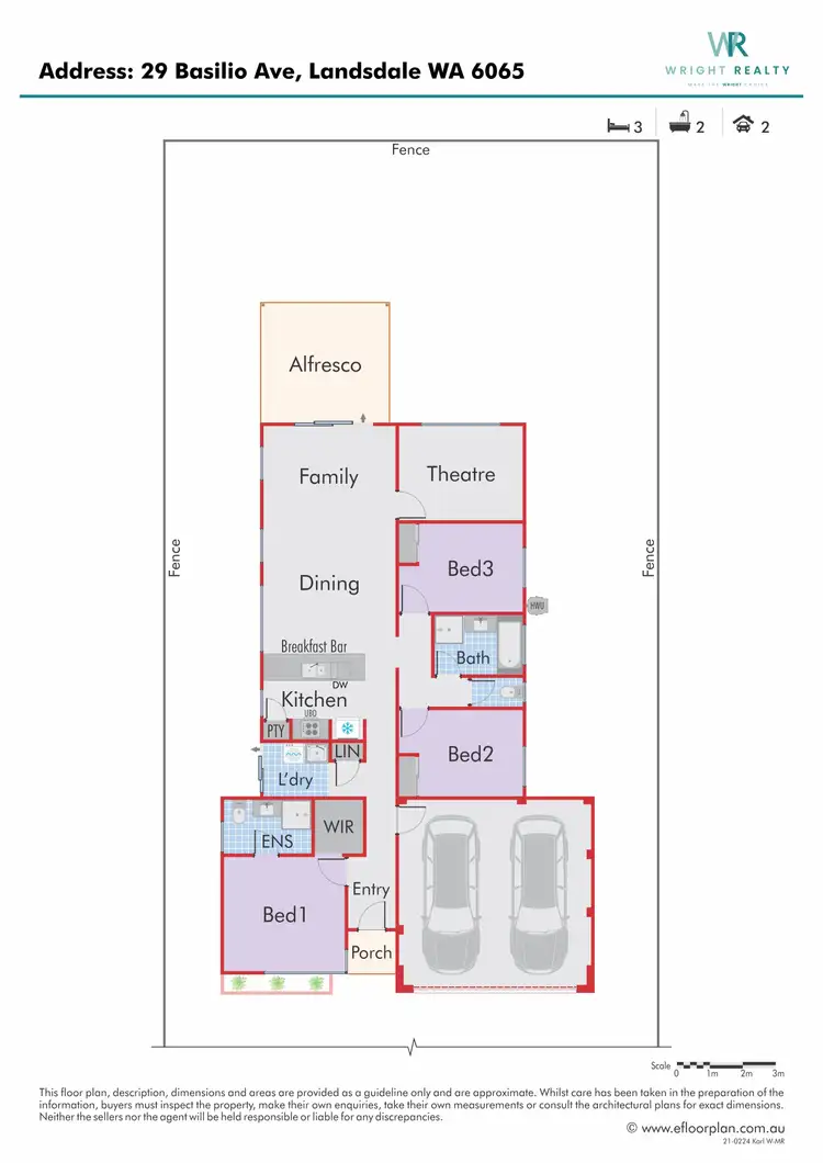 Floorplan of Homely land listing, 29 Basilio Avenue, Landsdale WA 6065