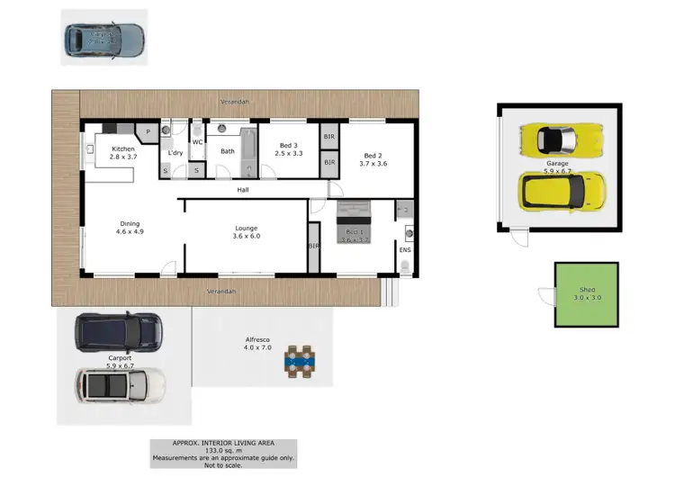 Floorplan of Homely house listing, 19 Chivell Street, Corowa NSW 2646
