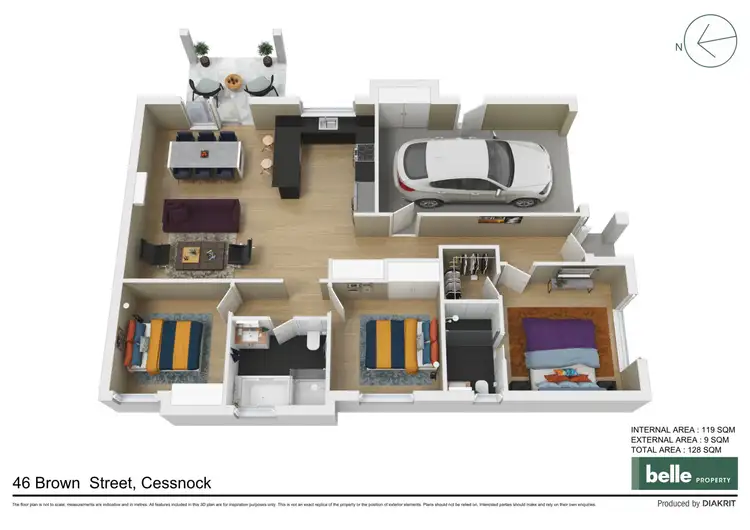 Floorplan of Homely house listing, 46 Brown Street, Cessnock NSW 2325