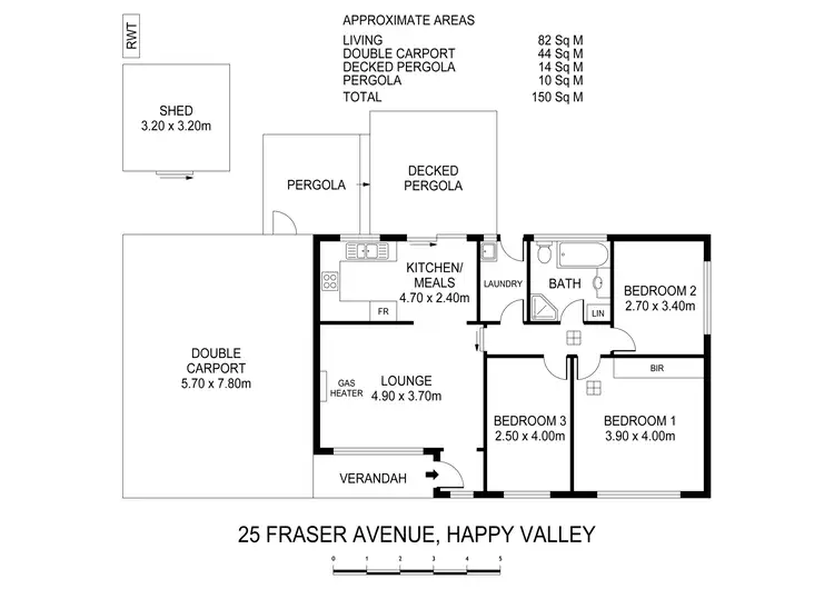 Floorplan of Homely house listing, 25 Fraser Avenue, Happy Valley SA 5159