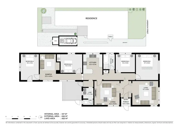 Floorplan of Homely house listing, 43 Lindenow Street, Maidstone VIC 3012