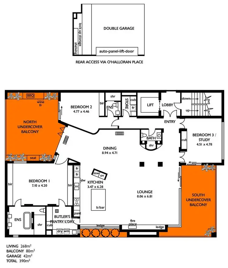 Floorplan of Homely apartment listing, 3/133 South Terrace, Adelaide SA 5000