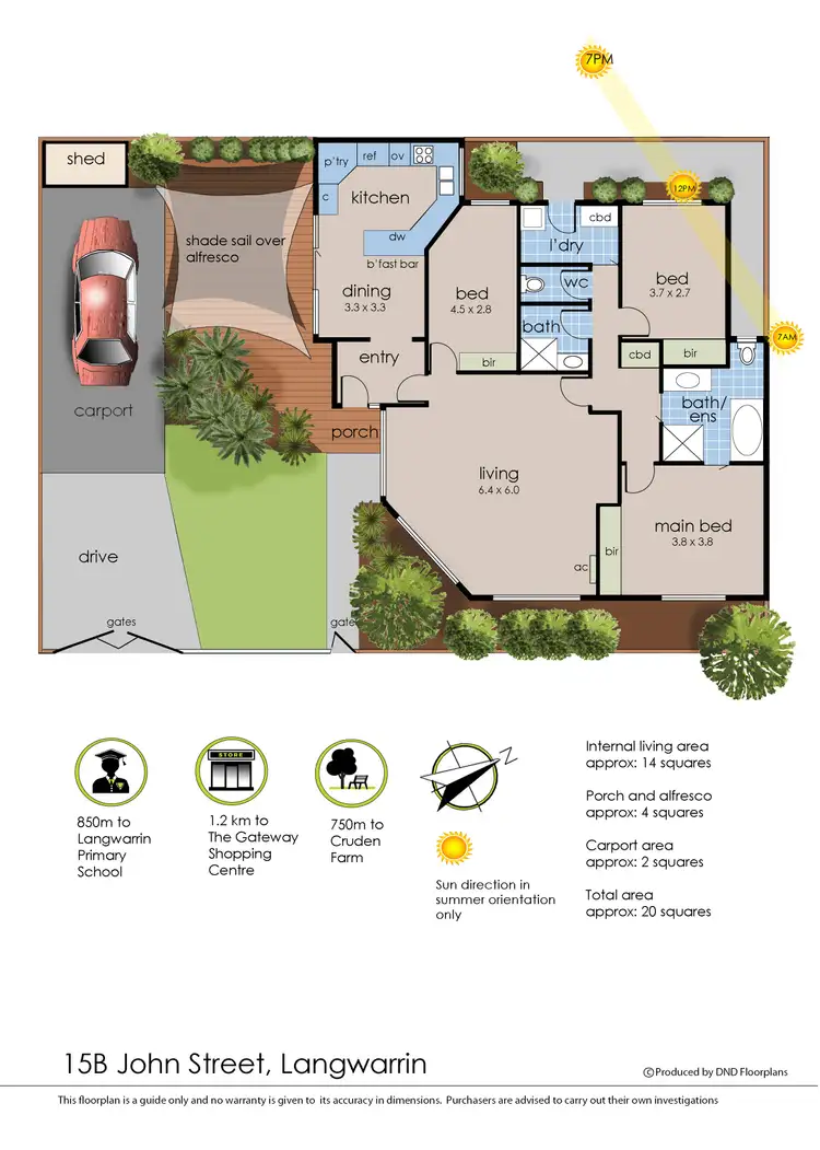 Floorplan of Homely house listing, 15B John Street, Langwarrin VIC 3910