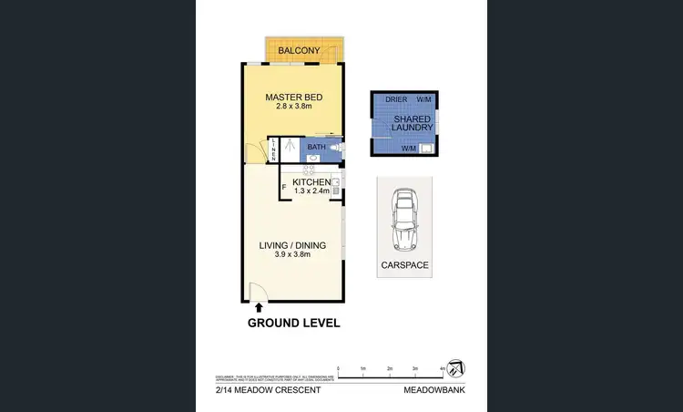 Floorplan of Homely unit listing, 2/14 Meadow Crescent, Meadowbank NSW 2114