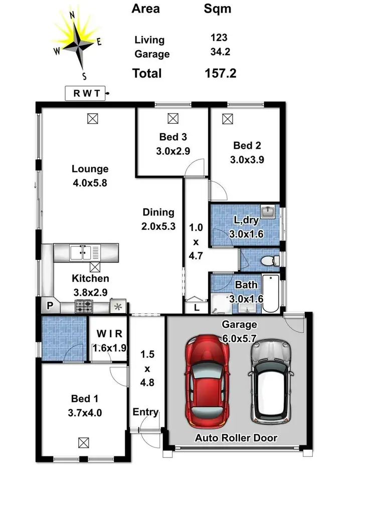 Floorplan of Homely house listing, 16A Britha Avenue, Evanston SA 5116