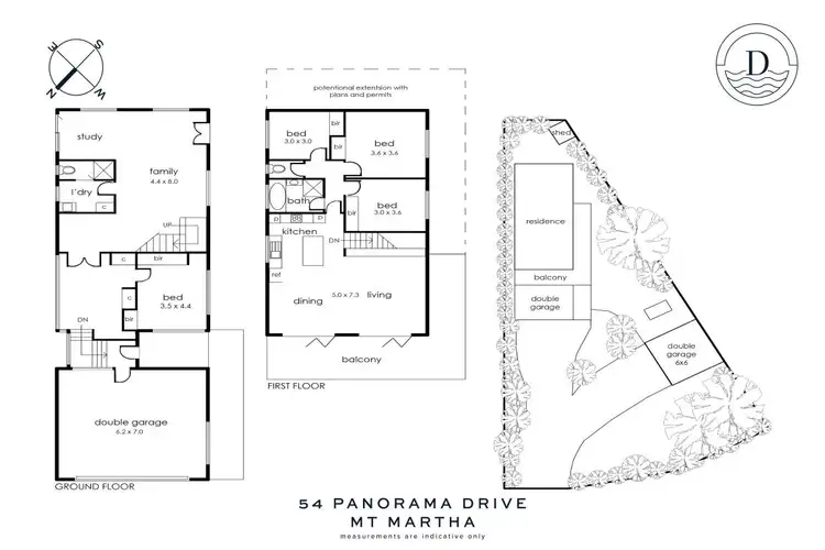 Floorplan of Homely house listing, 54 Panorama Drive, Mount Martha VIC 3934
