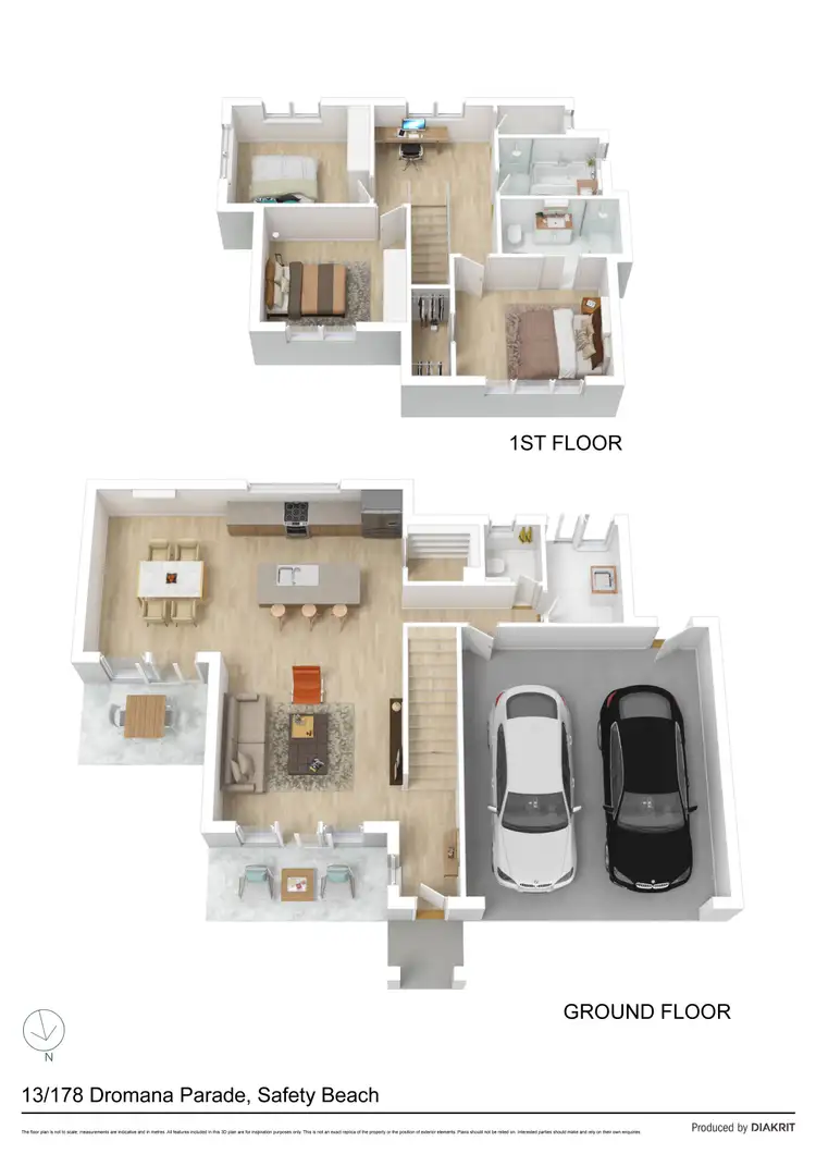 Floorplan of Homely townhouse listing, 13/178 Dromana Parade, Safety Beach VIC 3936