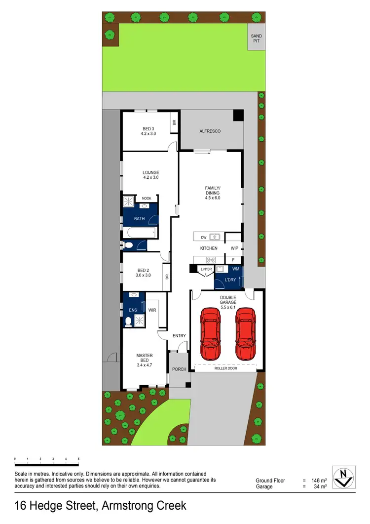 Floorplan of Homely house listing, 16 Hedge Street, Armstrong Creek VIC 3217