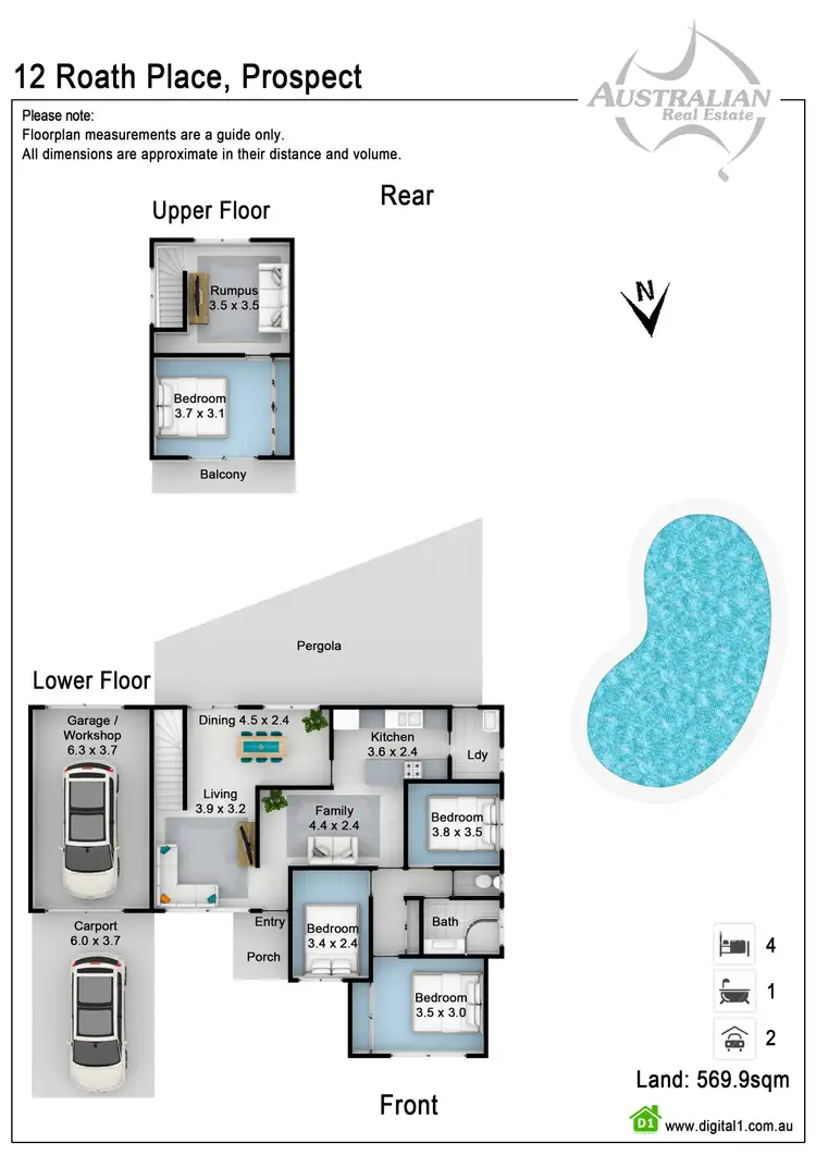 Floorplan of Homely house listing, 12 Roath Place, Prospect NSW 2148