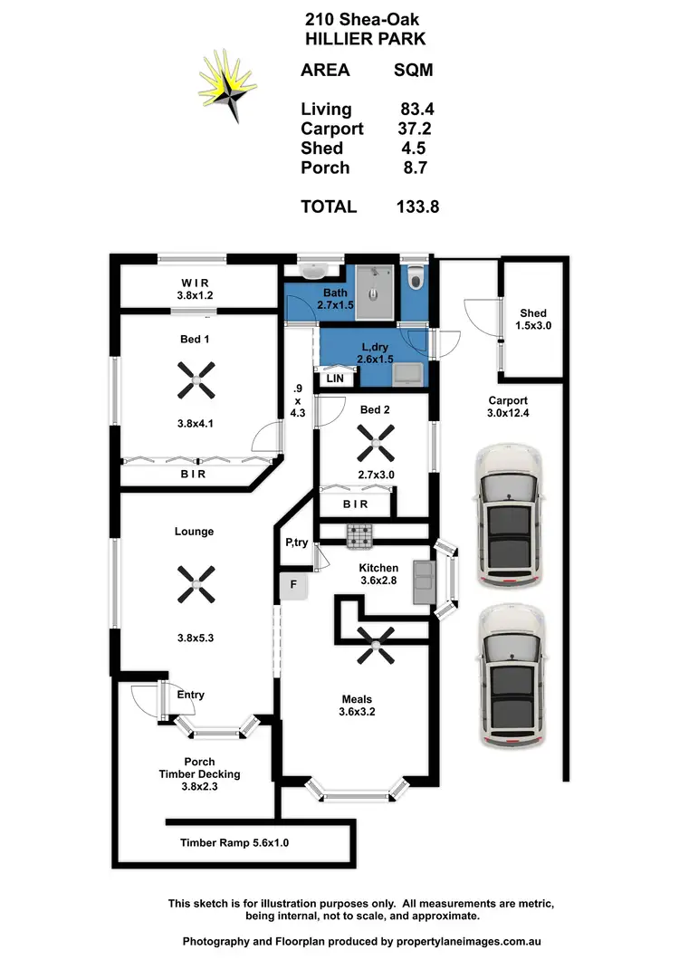 Floorplan of Homely house listing, 210 Sheoak Court, Hillier SA 5116