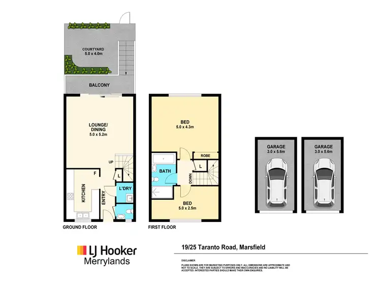 Floorplan of Homely townhouse listing, 19/25 Taranto Road, Marsfield NSW 2122