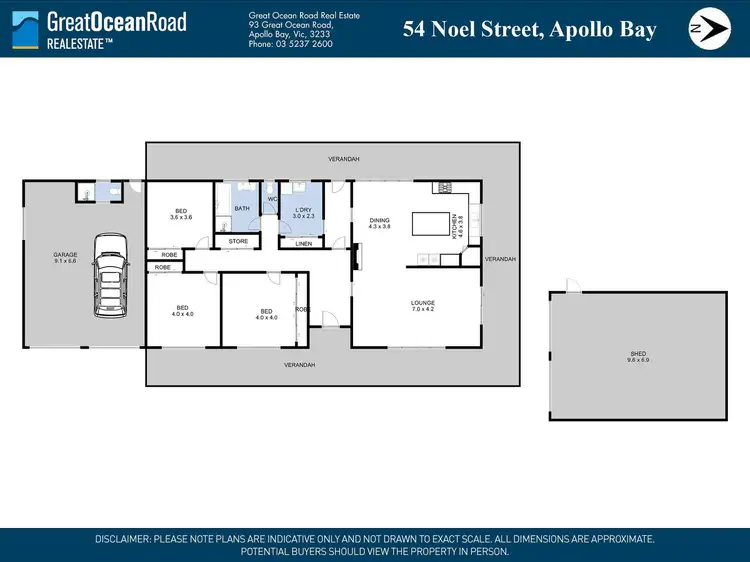 Floorplan of Homely house listing, 54 Noel Street, Apollo Bay VIC 3233