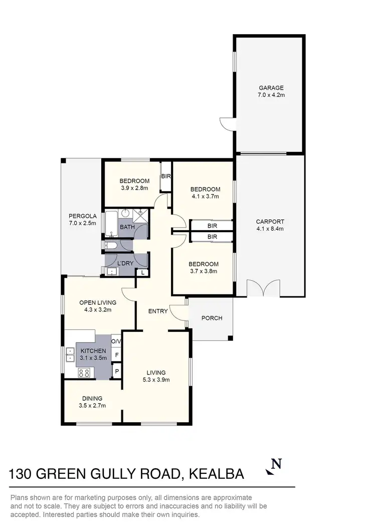Floorplan of Homely house listing, 130 Green Gully Road, Kealba VIC 3021