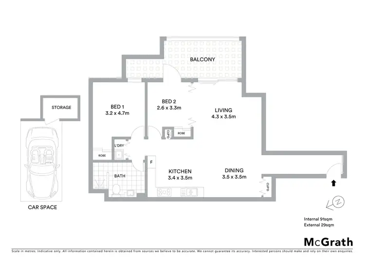 Floorplan of Homely apartment listing, 406/657 Pacific Highway, Killara NSW 2071
