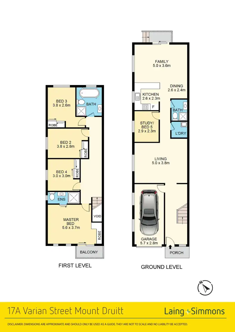 Floorplan of Homely semi-detached listing, 17A Varian Street, Mount Druitt NSW 2770