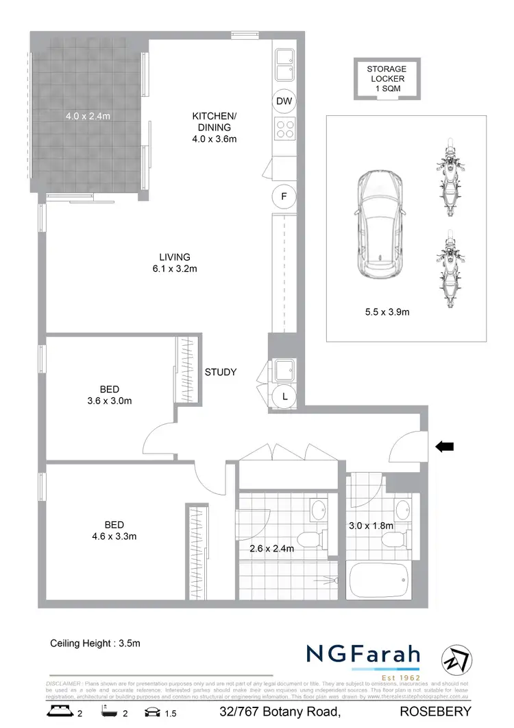 Floorplan of Homely apartment listing, 32/767 Botany Road, Rosebery NSW 2018