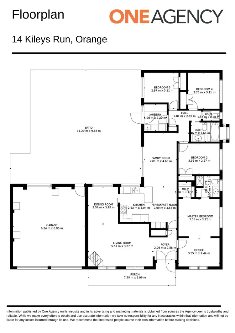 Floorplan of Homely house listing, 14 Kileys Run, Orange NSW 2800