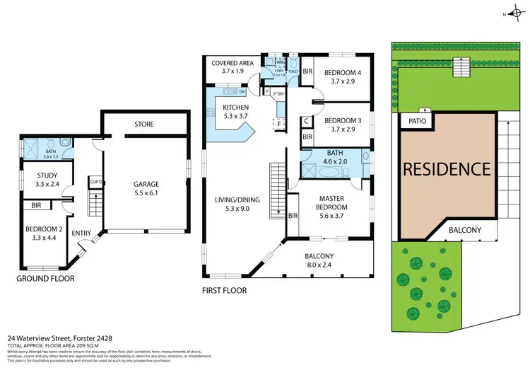 Floorplan of Homely house listing, 24 Waterview Street, Forster NSW 2428