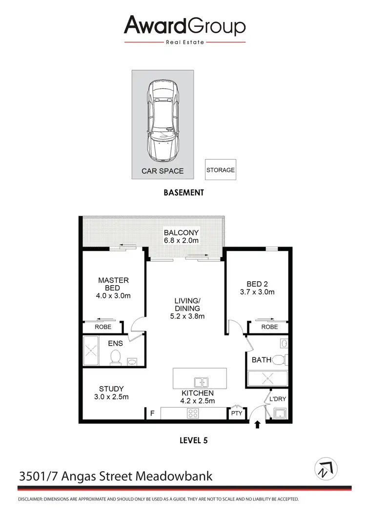 Floorplan of Homely unit listing, 3501/7-13 Angas Street, Meadowbank NSW 2114