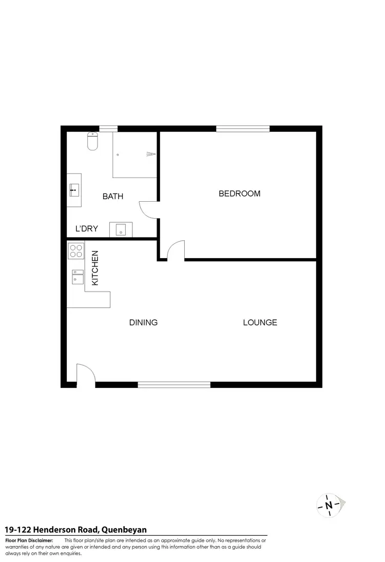 Floorplan of Homely unit listing, 19/122 Henderson Road, Crestwood NSW 2620
