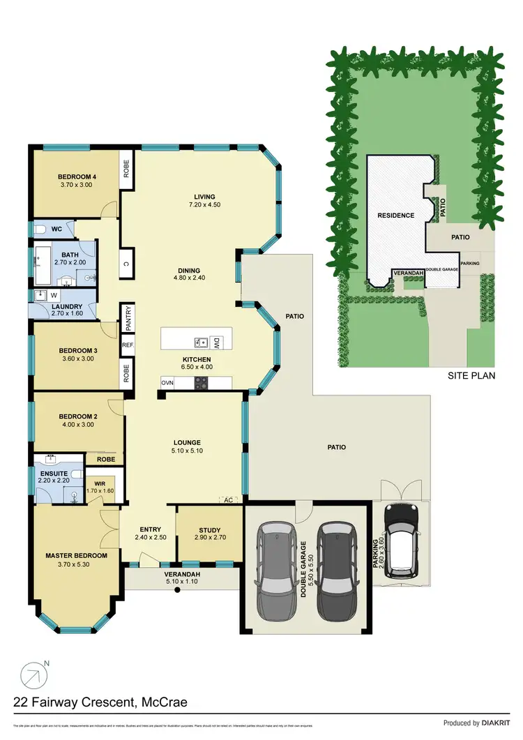 Floorplan of Homely house listing, 22 Fairway Crescent, Mccrae VIC 3938