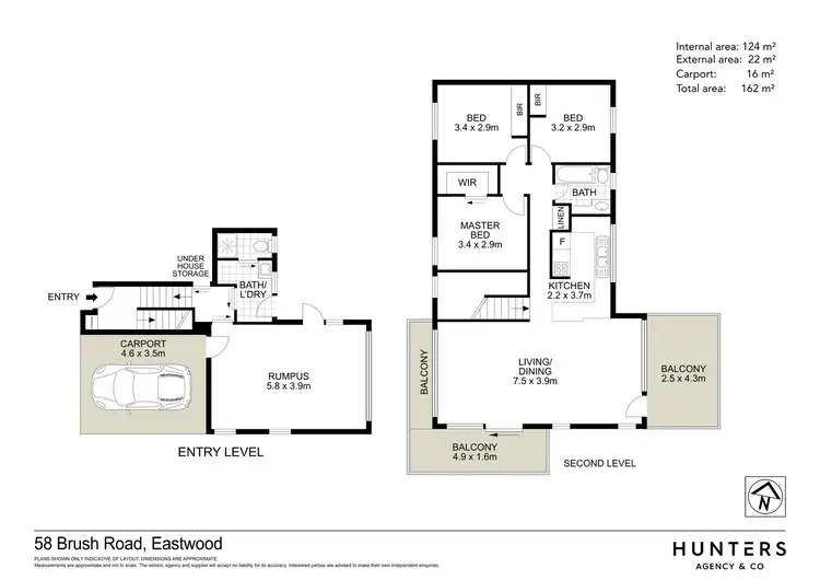 Floorplan of Homely house listing, 58 Brush Road, Eastwood NSW 2122