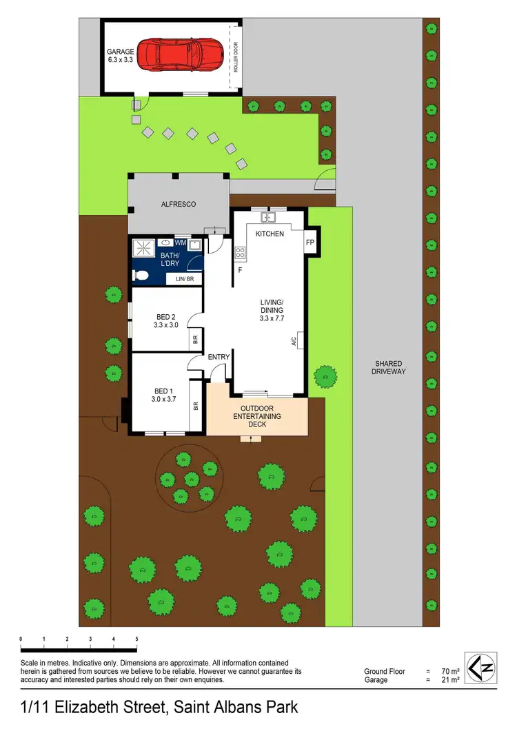 Floorplan of Homely townhouse listing, 1/11 Elizabeth Street, St Albans Park VIC 3219