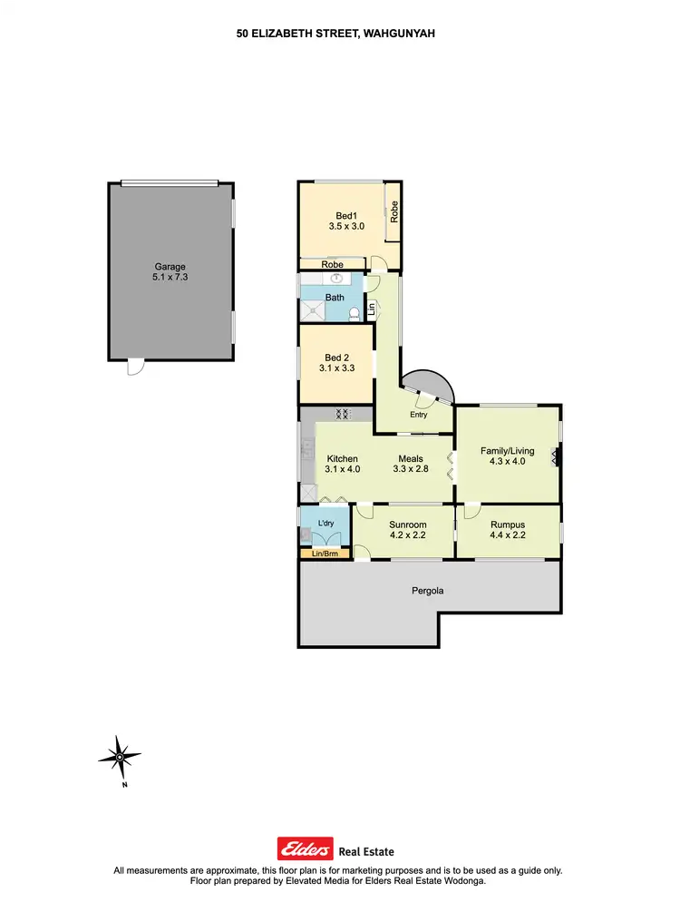 Floorplan of Homely house listing, 50 Elizabeth Street, Wahgunyah VIC 3687
