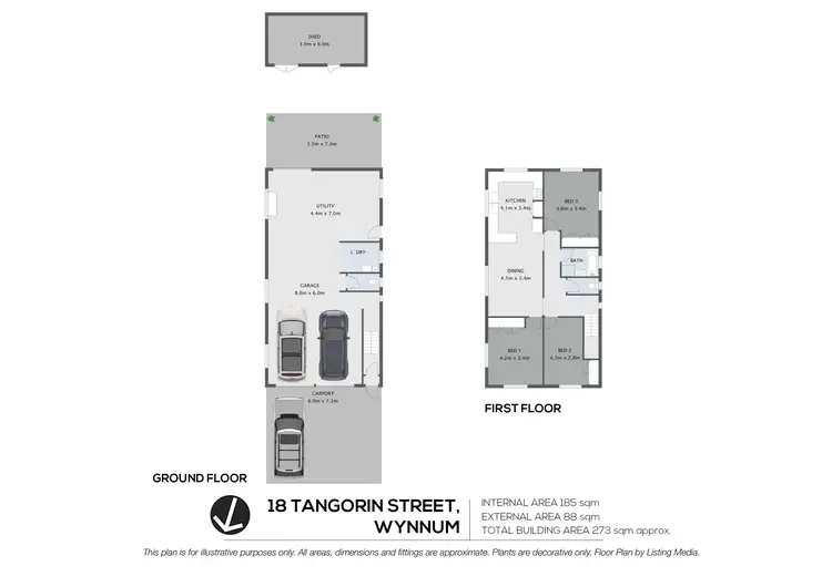 Floorplan of Homely house listing, 18 Tangorin Street, Wynnum QLD 4178