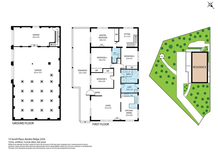 Floorplan of Homely house listing, 13 Sorell Place, Barden Ridge NSW 2234