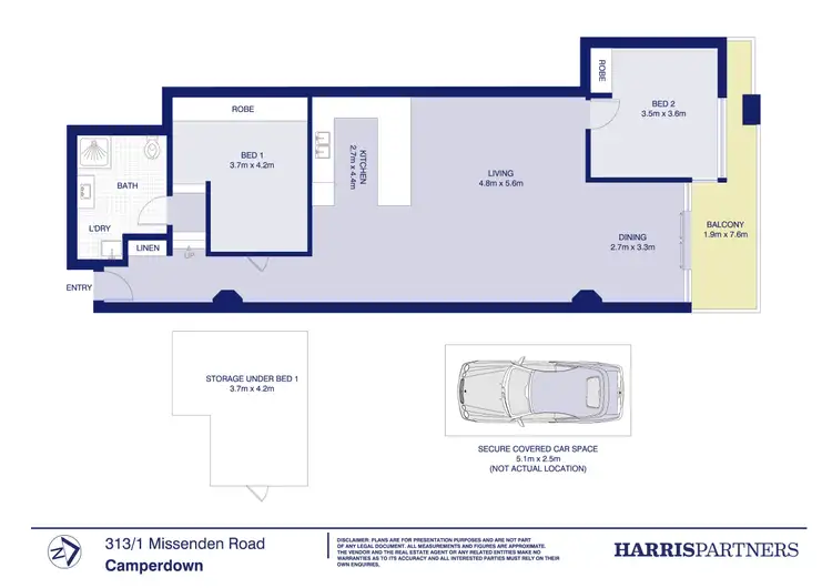 Floorplan of Homely unit listing, 313/1 Missenden Road, Camperdown NSW 2050