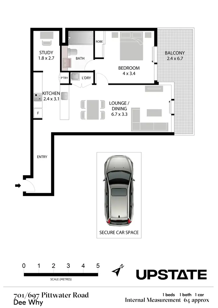 Floorplan of Homely unit listing, 710/697 Pittwater Road, Dee Why NSW 2099