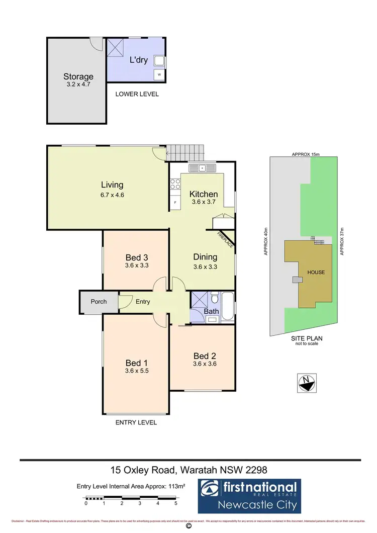 Floorplan of Homely house listing, 15 Oxley Road, Waratah NSW 2298