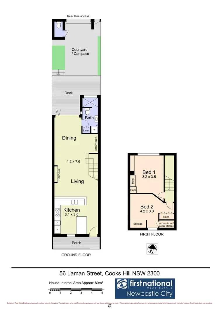 Floorplan of Homely house listing, 56 Laman Street, Cooks Hill NSW 2300
