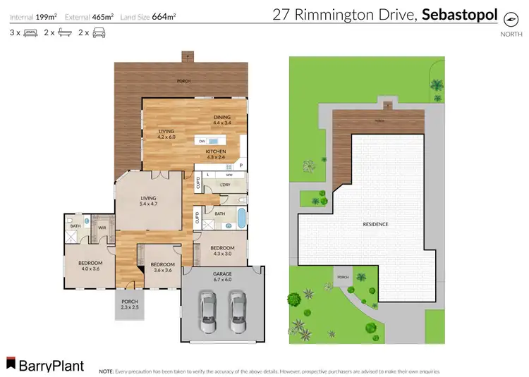 Floorplan of Homely house listing, 27 Rimmington Drive, Sebastopol VIC 3356