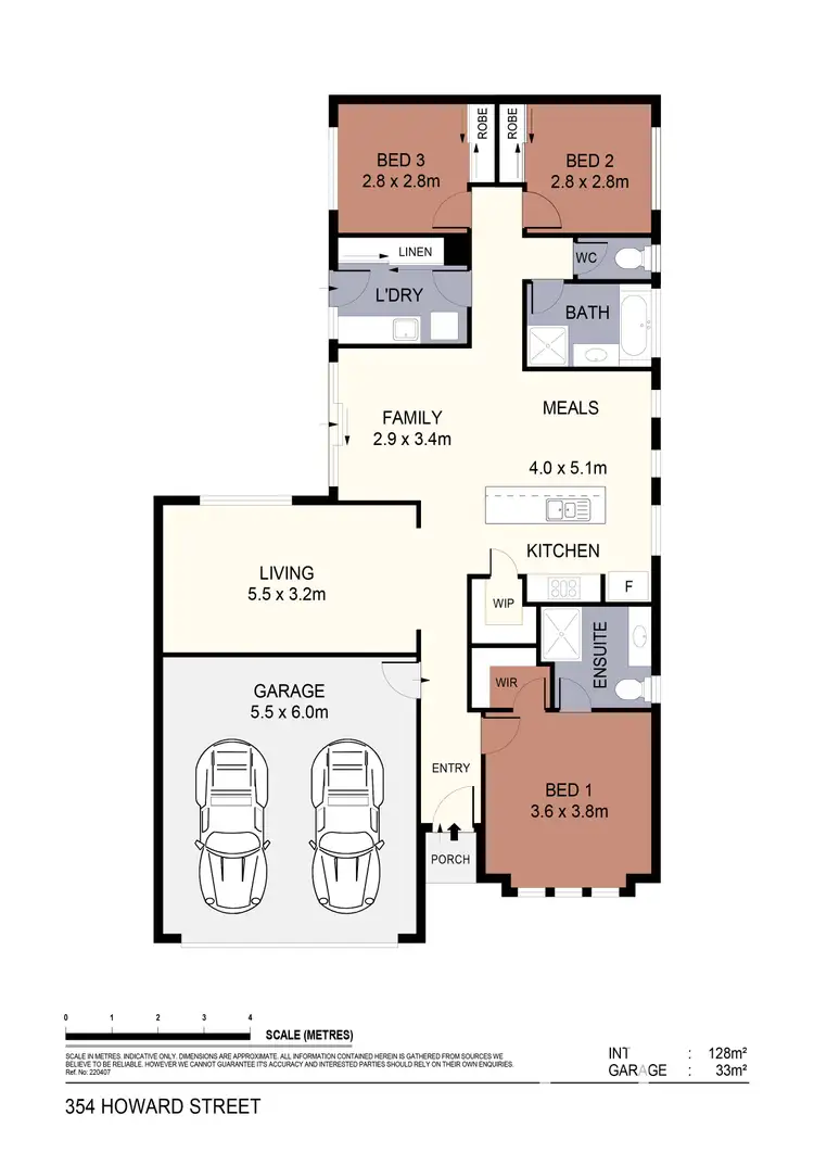 Floorplan of Homely house listing, 354 Howard Street, Eaglehawk VIC 3556