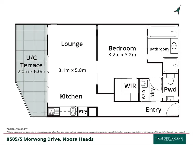Floorplan of Homely unit listing, 8505/5 Morwong Drive, Noosa Heads QLD 4567