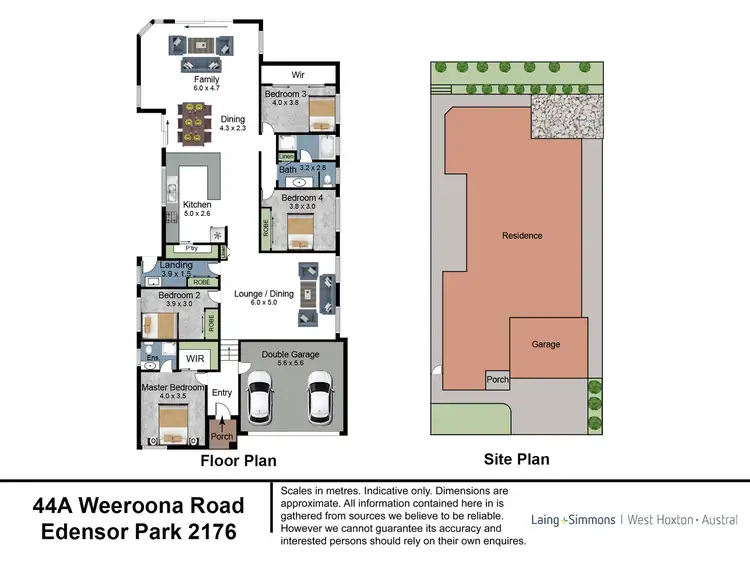 Floorplan of Homely house listing, 44A Weeroona Road, Edensor Park NSW 2176