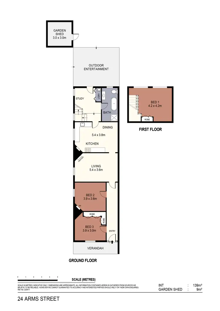 Floorplan of Homely house listing, 24 Arms Street, Long Gully VIC 3550