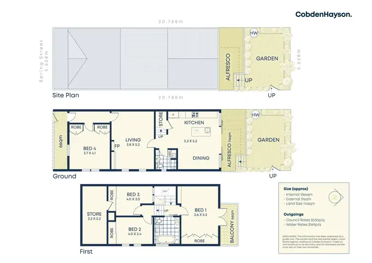 Floorplan of Homely house listing, 5 Spring Street, Birchgrove NSW 2041