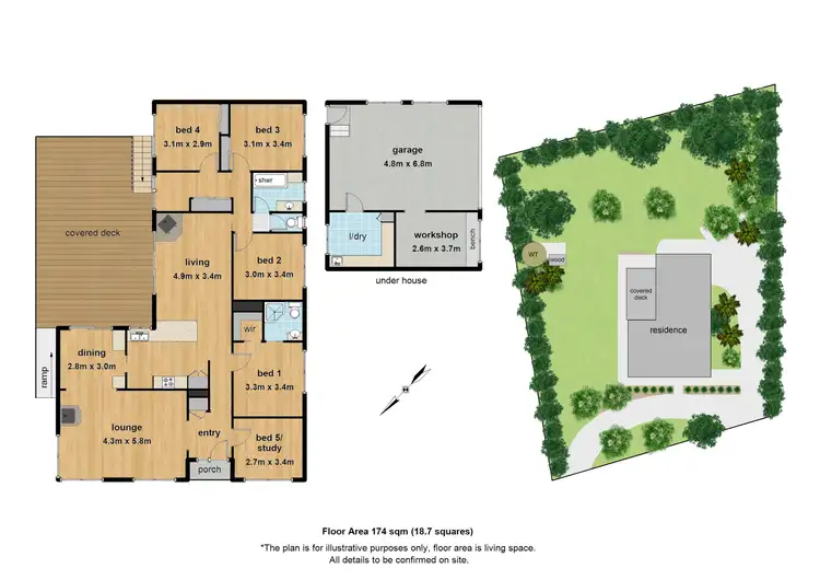 Floorplan of Homely house listing, 9 Elm Crescent, Emerald VIC 3782