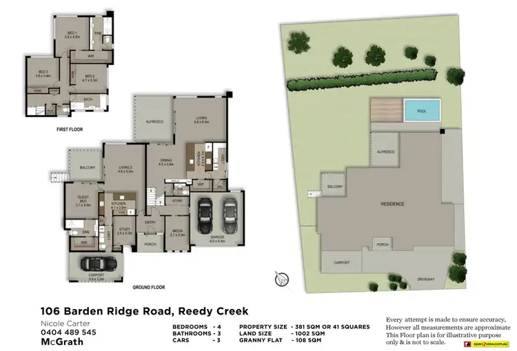 Floorplan of Homely house listing, 106 Barden Ridge Road, Reedy Creek QLD 4227