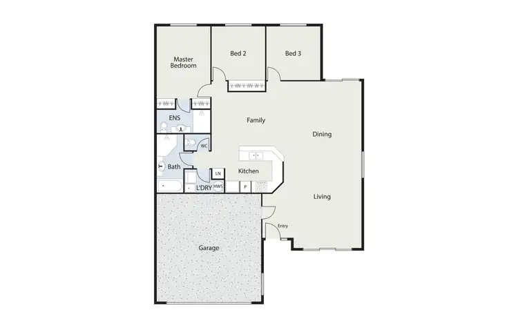 Floorplan of Homely townhouse listing, 18/67 Barraclough Crescent, Monash ACT 2904