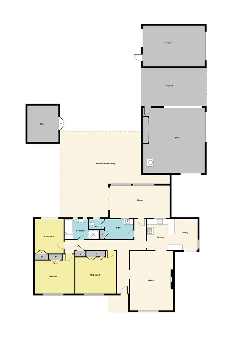Floorplan of Homely house listing, 44 Burke Street, Maryborough VIC 3465
