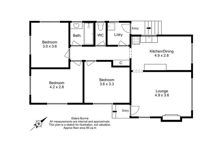 Floorplan of Homely house listing, 38 Ogden Street, Acton TAS 7320
