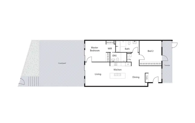 Floorplan of Homely unit listing, G06/59 Constitution Avenue, Campbell ACT 2612
