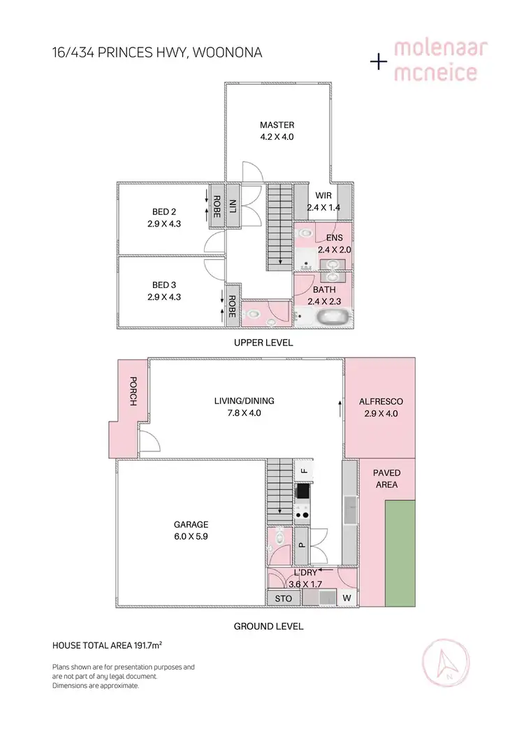 Floorplan of Homely townhouse listing, 16/434 Princes Highway, Woonona NSW 2517
