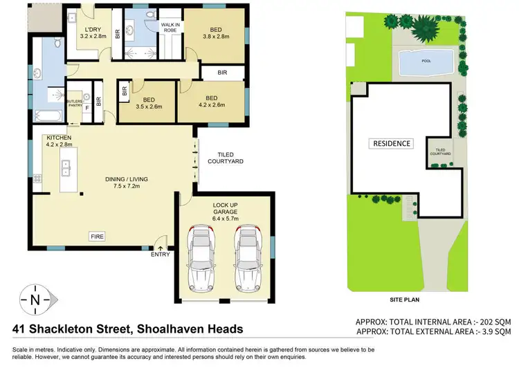Floorplan of Homely house listing, 41 Shackleton Street, Shoalhaven Heads NSW 2535